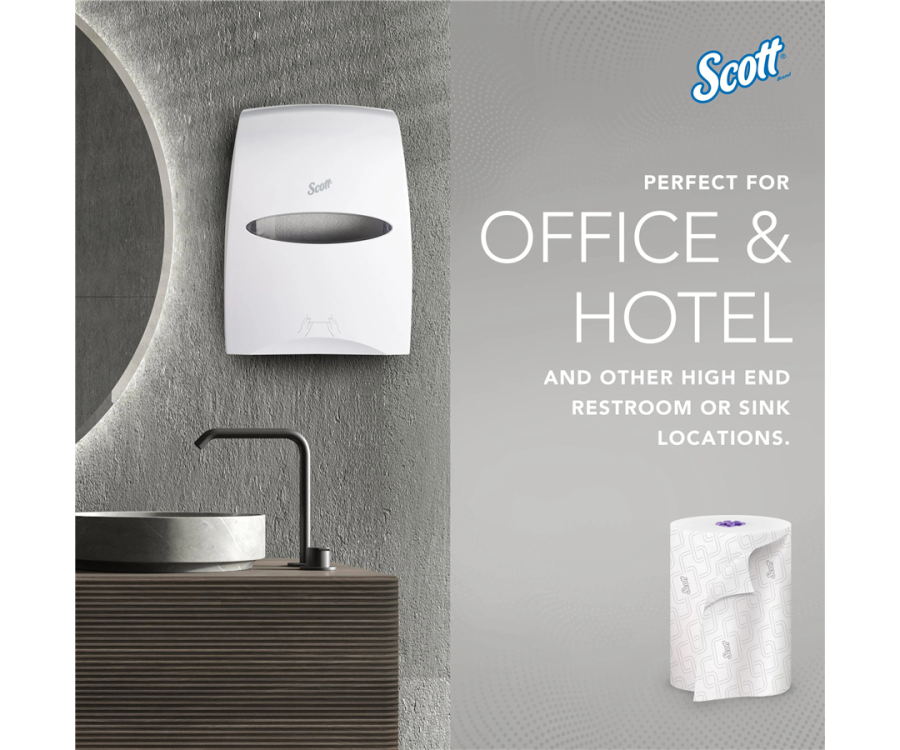Scott Essential White High-Capacity Hard Roll Paper Towels (8 in. x 950 ft., 6 RL/CS)